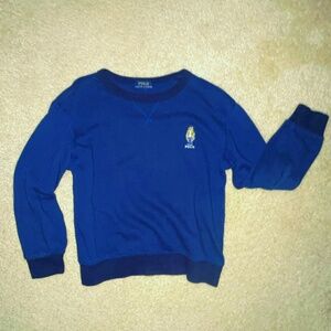 Boys Polo Ralph Lauren bear crewneck shirt size 6